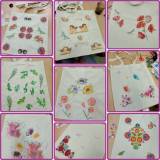 Zdjęcie przedstawia prace, które powstały podczas spotkania