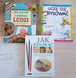 Trzy książki o nauce rysowania dla dzieci