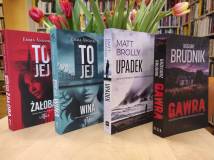To jej żałoba - Emma Ångström,
To jej wina - Emma Ångström,
Upadek - Matt Brolly, Gawra - Grzegorz