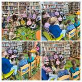 Czytanie opowiadania Wojciecha Widłaka pt. Syrop Maga Abrakabry w formie teatrzyku Kamishibai.