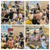 Aktywny udział dzieci podczas czytania książeczek.