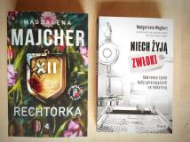 książki: Rechtorka Magdaleny Majcher, Niech żyją zwłoki Małgorzaty Węglarz