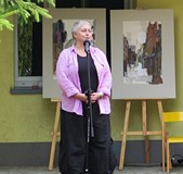 Promocja książek M. Omilianowicz, wystawa prac G.Grabowskiej i recital E.Okupskiej w filii nr 9