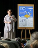 Język w akcji - Dzień I, spotkania z dr Hącią oraz prof. Bralczykem i M. Ogórkiem