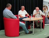 Język w akcji - Dzień I, spotkania z dr Hącią oraz prof. Bralczykem i M. Ogórkiem