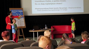Język w akcji - Dzień II, spotkania z Krystyną Maksymowicz, Henrykiem Sawką i Michałem Ogórkiem