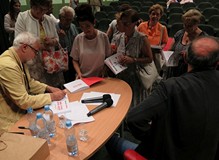 Język w akcji - Dzień II, spotkania z Krystyną Maksymowicz, Henrykiem Sawką i Michałem Ogórkiem