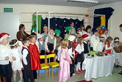 Jasełka w Filii Nr 9 Koszalińskiej Bibliotece Publicznej