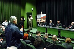 Promocja książki „Koszalin - miasto papieskie”, autor Adama Bujak - pierwszy po prawej