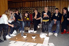 Trenerki KLANZY w trakcie zajęć z gimnazjalistami