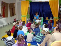 Głośne czytanie w Filii nr 9 Koszalińskiej Biblioteki Publicznej