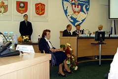Wręczenie Honorowego Obywatelstwa Koszalina Pani Marii Hudymowej