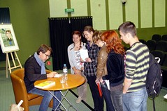 Spotkanie z Michałem Rusinkiem w Koszalińskiej Bibliotece Publicznej