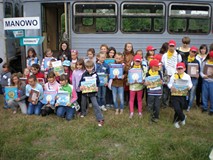 Wycieczka kolejką najaktywniejszych czytelników powiatu koszalińskiego