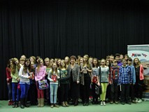 Barbara Ciwoniuk w ramach akcji „Nastolatki w Bibliotece” w Koszalińskiej Bibliotece Publicznej