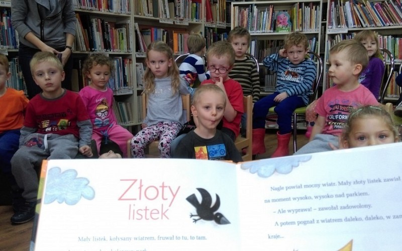 Złoty liść Krasnoludka Bajkodłubka