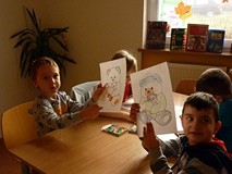 Na urodzinach pluszowego przyjaciela