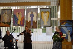 Wystawa tkanin artystycznych Jadwigi Grobelnej