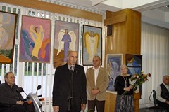 Wystawa tkanin artystycznych Jadwigi Grobelnej