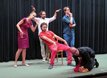 Kabaret Obustronni Ludzie w Koszalińskiej Bibliotece Publicznej