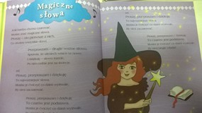 Opowiadanie o malutkiej czarownicy i jej przygodach z książki Kasi Klich „Bajkowa Drużyna”
