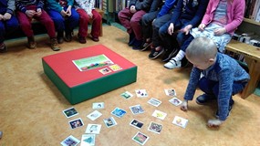 Wielkanocne atrybuty-zagadka z rozsypanych obrazków