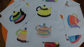 Prace plastyczne wykonane podczas zajęć