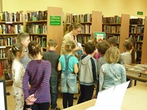 powitanie uczniów w Bibliotece