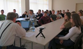 Uczestnicy warsztatów głośnego czytania