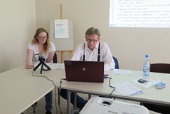 Uczestnicy warsztatów głośnego czytania