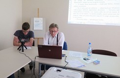 Uczestnicy warsztatów głośnego czytania