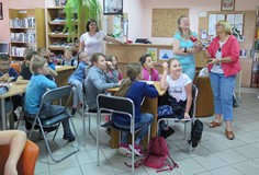 Uczestnicy warsztatów literackich w Biesiekierzu