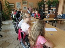 Uczestnicy warsztatów literackich w Będzinie