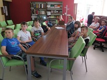 Uczestnicy warsztatów literackich w Polanowie