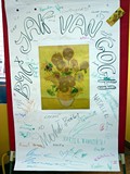 Być jak van Gogh - nasi artyści złożyli autografy pod reprodukcją obrazu 