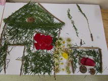 Roślinny domek - praca plastyczna