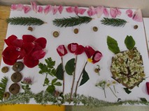 Roślinny krajobraz  - praca plastyczna