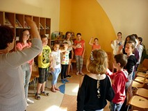 Warsztaty ekologiczne - uczymy się piosenki, którą będziemy wykonywać każdego dnia