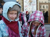Chociaż mróz szczypał nas w noski, humory nam dopisywały;-)