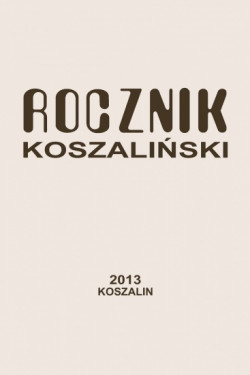 Okładka: Rocznik Koszaliński 2013, nr 41