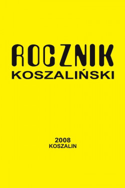 Okładka: Rocznik Koszaliński 2008, nr 36